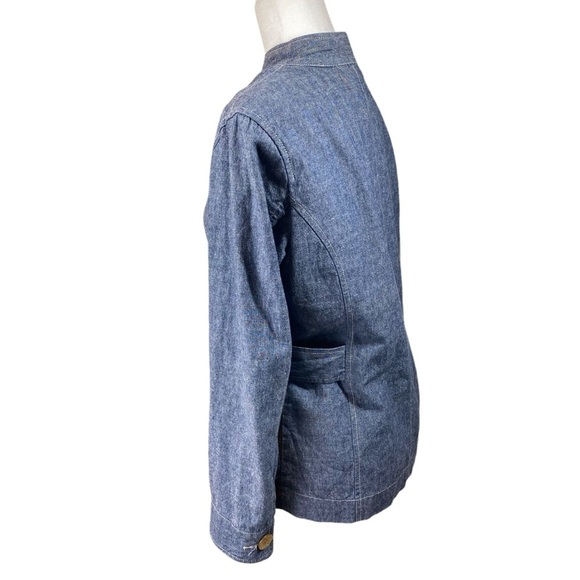 City Blues by Koret Jacket Small Denim Chambray Blue Large‎ Buttons Shacket - Picture 5 of 16